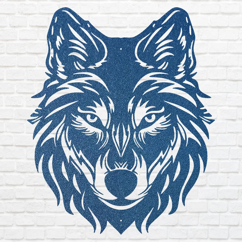 Wolf Metal Wall Art, Wall Decoration, Animal Wall Art, Metal Art Wall Decor, Farmhouse Wall Art, Metal Artwork, Animal Lovers Gift