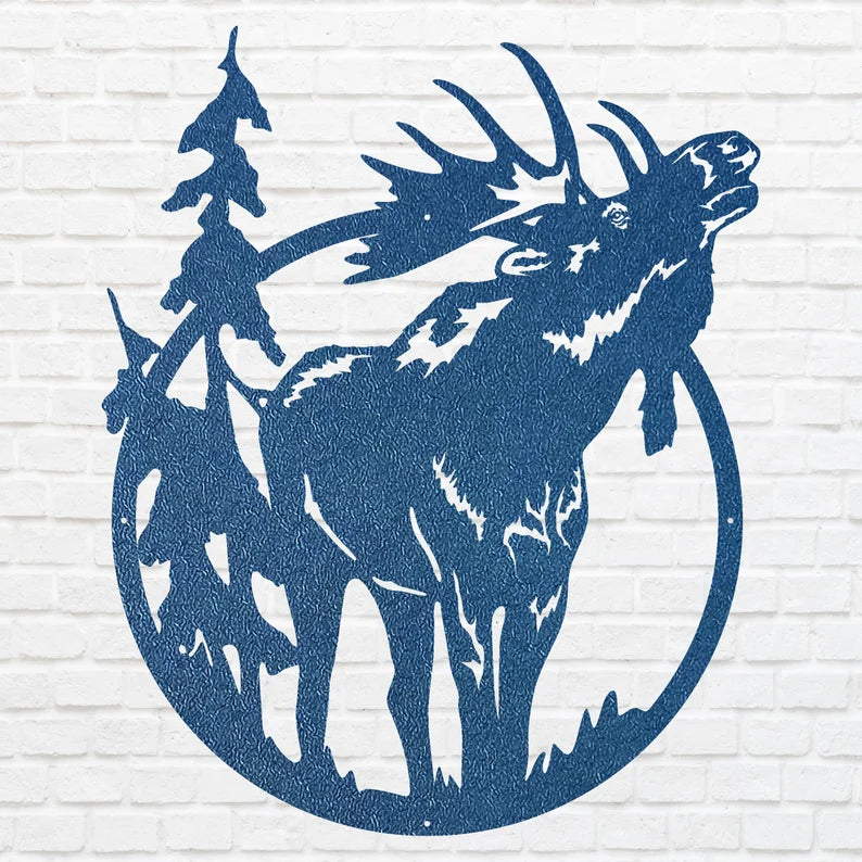 Moose Wall Art, Wildlife Moose Decor, Metal Animal Wall Art, Nature Wall Art, Animal Wall Decor, Animal Lover Gift