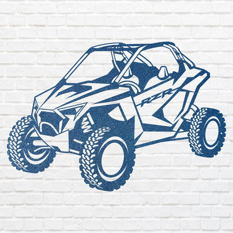 UTV Metal Art, Car Wall Decor, UTV Wall Art for Garage Decor, Garage Art, Metal Wall Art for Car Enthusiast, Car Lover Gift