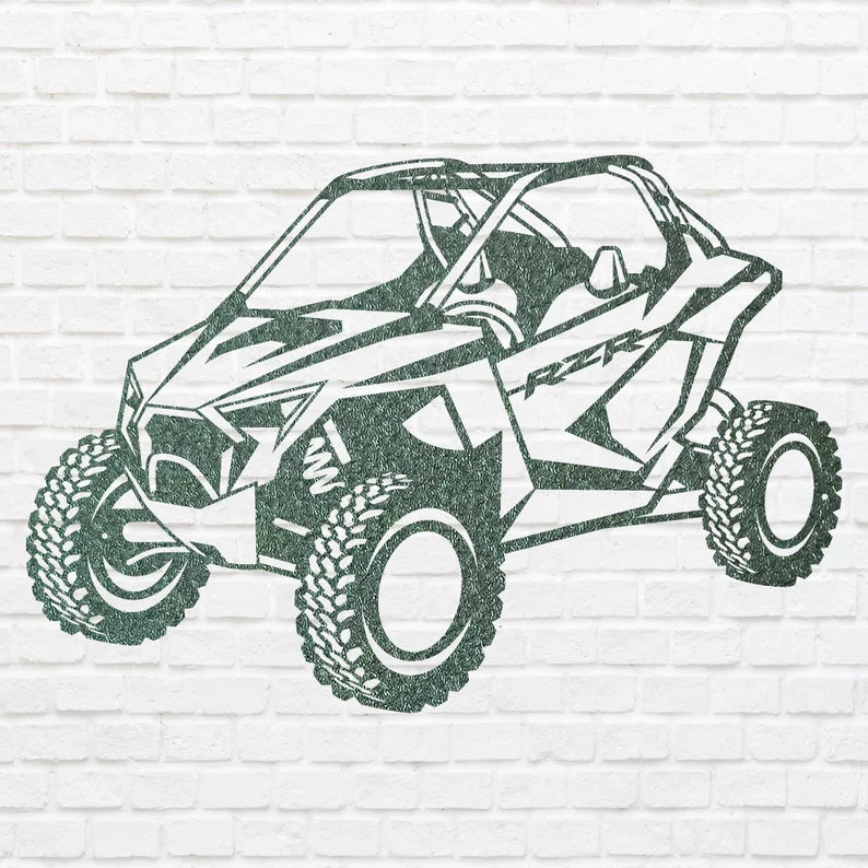 UTV Metal Art, Car Wall Decor, UTV Wall Art for Garage Decor, Garage Art, Metal Wall Art for Car Enthusiast, Car Lover Gift