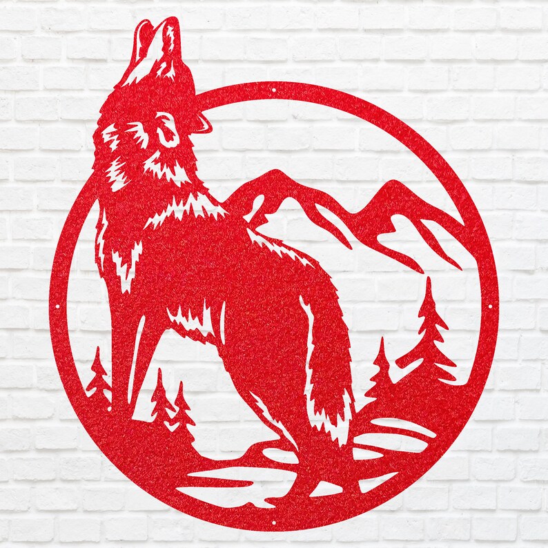 Wolf Wall Art, Metal Wall Art, Wolf Art, Wildlife Animal Wall Art, Wolf Decor, Nature Wall Art, Animal Wall Decor, Housewarming Gift