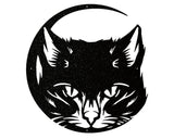Cute Cat Wall Art, Metal Cat Face Art, Metal Animal Wall Hangings, Above Bed Cat Wall Decor, Metal Art Cat Lover Gift