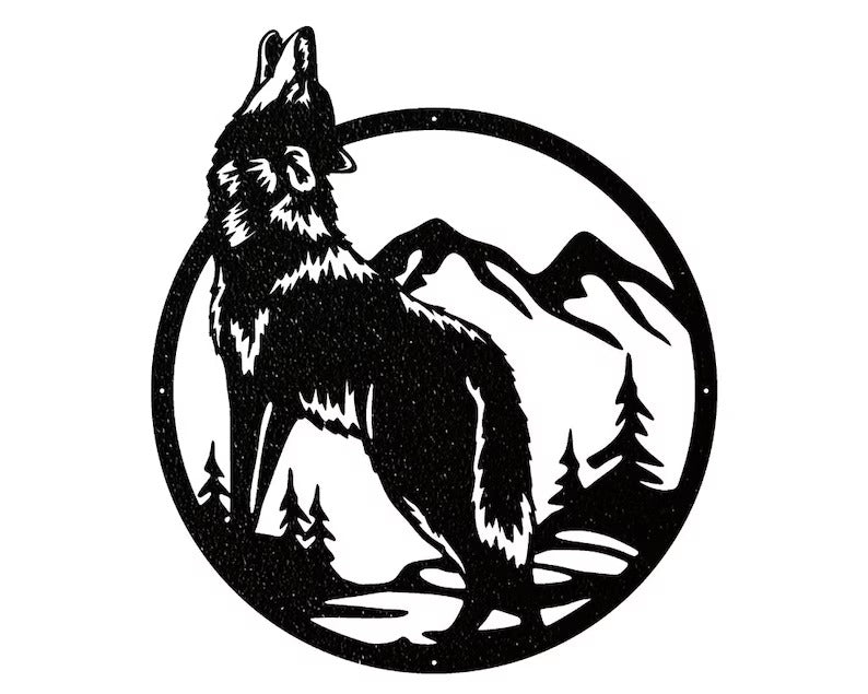 Wolf Wall Art, Metal Wall Art, Wolf Art, Wildlife Animal Wall Art, Wolf Decor, Nature Wall Art, Animal Wall Decor, Housewarming Gift