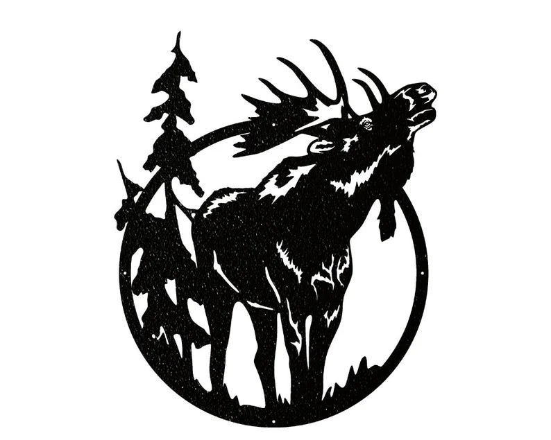 Moose Wall Art, Wildlife Moose Decor, Metal Animal Wall Art, Nature Wall Art, Animal Wall Decor, Animal Lover Gift