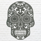 Human Skull Metal Wall Art, Laser Cut Sugar Skull Metal Art, Gothic Home Decor, Livingroom Metal Wall Decor, Housewarming Gift