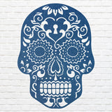 Human Skull Metal Wall Art, Laser Cut Sugar Skull Metal Art, Gothic Home Decor, Livingroom Metal Wall Decor, Housewarming Gift