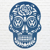 Skull Metal Wall Art, Sugar Skull Laser Cut Metal Art, Gothic Human Skull Home Decor, Farmhouse Metal Wall Decor