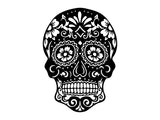 Sugar Skull Metal Wall Art, Gothic Skull Laser Cut Metal Art, Gothic Home Decor, Metal Human Skull Housewarming Gift