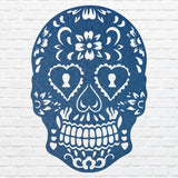Gothic Skull Metal Wall Art, Human Skull Metal Wall Art, Laser Cut Sugar Skull Decor, Gothic Home Decor, Housewarming Gift
