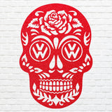 Skull Metal Wall Art, Sugar Skull Laser Cut Metal Art, Gothic Human Skull Home Decor, Farmhouse Metal Wall Decor