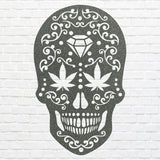 Metal Skull Wall Art, Laser Cut Human Skull Metal Wall Art, Gothic Home Decor, Sugar Skull Farmhouse Decor, Housewarming Gift