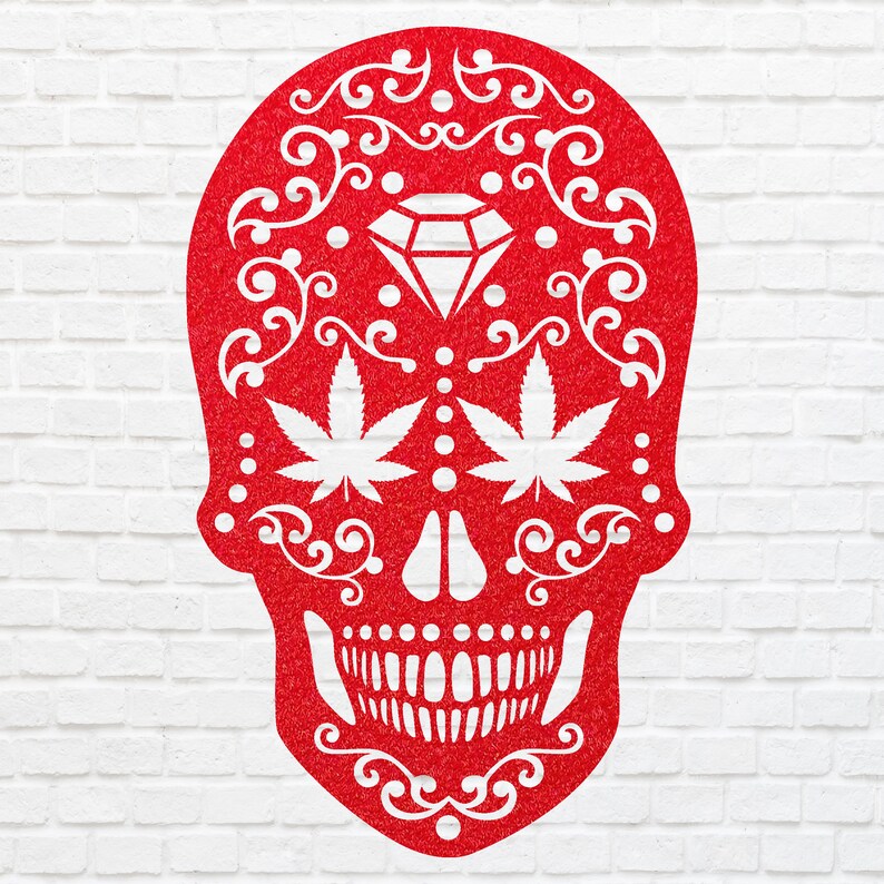 Metal Skull Wall Art, Laser Cut Human Skull Metal Wall Art, Gothic Home Decor, Sugar Skull Farmhouse Decor, Housewarming Gift