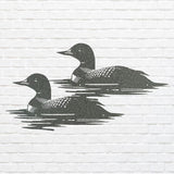 Metal Bird Wall Art, Loons In The Water Metal Wall Art, Outdoor Garden Decor, Aesthetic Room Decor, Housewarming Gift