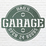 Garage Wall Art, Dad Garage Wall Art, Metal Workshop Sign, Modern Metal Work, Round Dad Wall Art, Mechanic Gifts