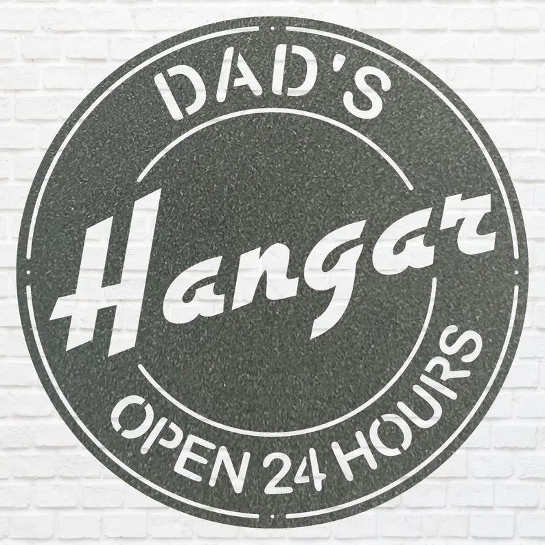 Father Wall Art, Round Dad Hungar Wall Art, Outdoor Modern Metal Art, Metal Wall Art Decor, Wall Decoration, Metal Sign Wall Art
