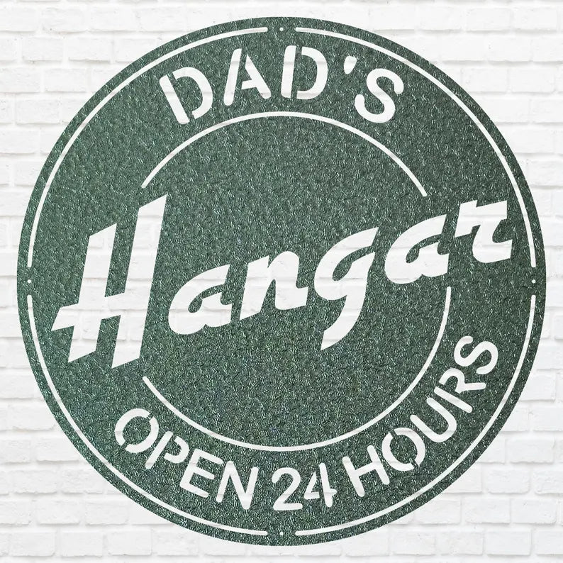 Father Wall Art, Round Dad Hungar Wall Art, Outdoor Modern Metal Art, Metal Wall Art Decor, Wall Decoration, Metal Sign Wall Art