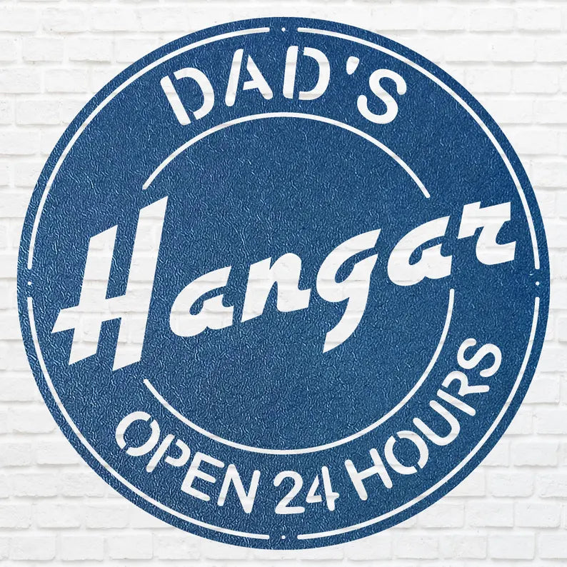 Father Wall Art, Round Dad Hungar Wall Art, Outdoor Modern Metal Art, Metal Wall Art Decor, Wall Decoration, Metal Sign Wall Art