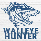 Walleye Fishing Sign, Walleye Hunter Wall Art, Hunting Shark Wall Art, Fish Wall Decor, Hunter Decor, Modern Fish Art