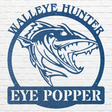 Walleye Hunter Wall Art, Walleye Fishing Sign, Modern Fish Art, Hunting Shark Wall Art, Fish Wall Decor, Hunter Decor