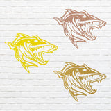Walleye Metal Art, Walleye Fishing Sign, Lase Cut Fish Artwork, Hunting Shark Wall Art, Fish Wall Decor, Hunter Decor, Modern Fish Art