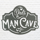 Man Cave Wall Art, Dads Man Cave Sign, Laser Cut Metal Signs, Personalized Man Cave Decor, Custom Man Cave Sign