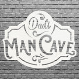 Man Cave Wall Art, Dads Man Cave Sign, Laser Cut Metal Signs, Personalized Man Cave Decor, Custom Man Cave Sign