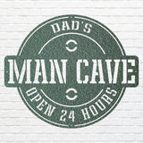 Dads Man Cave Sign, Man Cave Wall Art, Custom Man Cave Sign, Laser Cut Metal Signs, Personalized Man Cave Decor