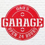 Garage Wall Art, Dad Garage Wall Art, Metal Workshop Sign, Modern Metal Work, Round Dad Wall Art, Mechanic Gifts