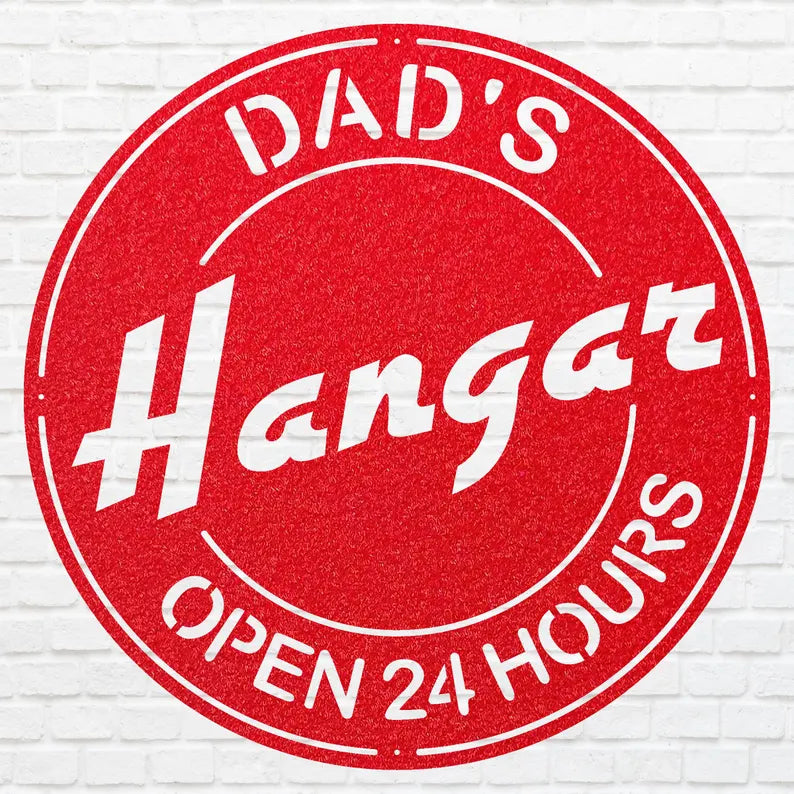 Father Wall Art, Round Dad Hungar Wall Art, Outdoor Modern Metal Art, Metal Wall Art Decor, Wall Decoration, Metal Sign Wall Art