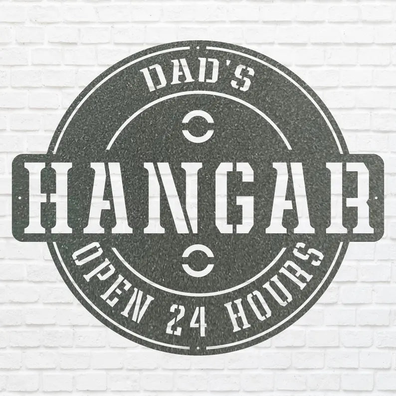 Dad Wall Art, Dad Hungar Wall Art, Metal Sign Wall Art, Outdoor Modern Metal Art, Metal Wall Art Decor, Wall Decoration