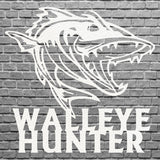 Walleye Fishing Sign, Walleye Hunter Wall Art, Hunting Shark Wall Art, Fish Wall Decor, Hunter Decor, Modern Fish Art