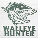 Walleye Fishing Sign, Walleye Hunter Wall Art, Hunting Shark Wall Art, Fish Wall Decor, Hunter Decor, Modern Fish Art