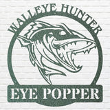 Walleye Hunter Wall Art, Walleye Fishing Sign, Modern Fish Art, Hunting Shark Wall Art, Fish Wall Decor, Hunter Decor