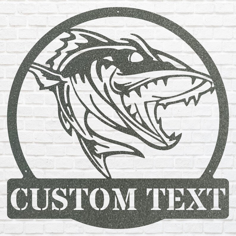Walleye Hunter Walleye Hunter Wall Art, Custom Fish Art, Hunting Shark Wall Art, Walleye Fishing Sign, Personalized Hunter Decor