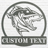Walleye Hunter Walleye Hunter Wall Art, Custom Fish Art, Hunting Shark Wall Art, Walleye Fishing Sign, Personalized Hunter Decor
