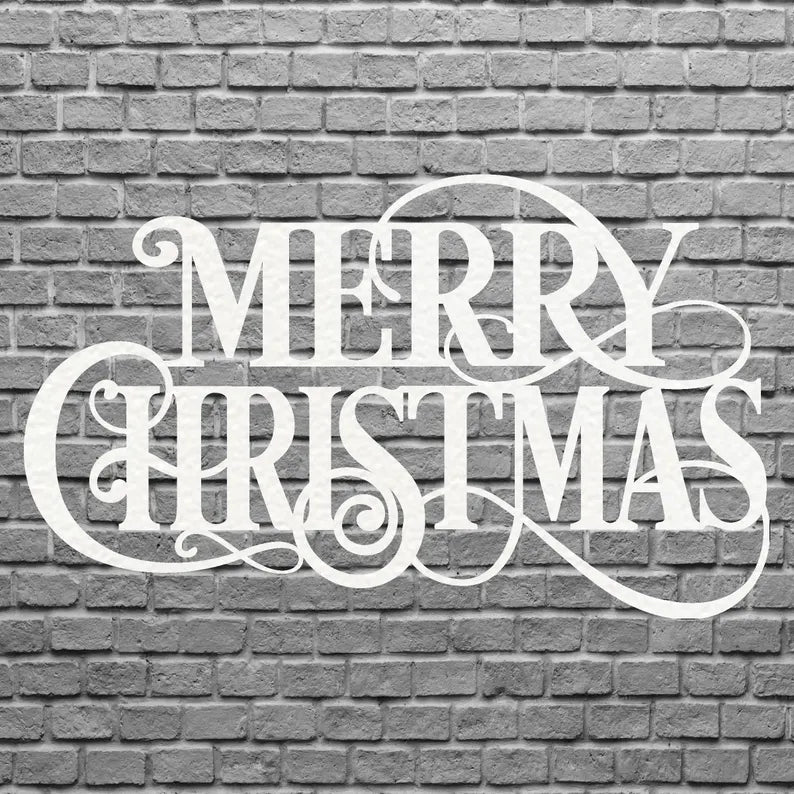 Merry Christmas Art, Outdoor Christmas Decor, Christmas Decoration Art, Christmas Metal Art, Seasonal Metal Christmas Art
