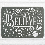 Believe Metal Sign, Modern Believe Wall Art, Christian Wall Art, Christmas Wall Decor, Christmas Decoration, Believe Decor