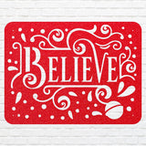Believe Metal Sign, Modern Believe Wall Art, Christian Wall Art, Christmas Wall Decor, Christmas Decoration, Believe Decor