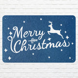 Merry Christmas Reindeer Wall Art, Farmhouse Winter Wall Art, Custom Wall Decor, Modern Christmas Wall Decor