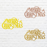 Merry Christmas Metal Art, Winter Christmas Metal Art Sign, Laser Cut Metal Wall Art, Christmas Home Decor