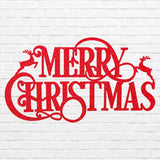 Merry Christmas Metal Art, Winter Christmas Metal Art Sign, Laser Cut Metal Wall Art, Christmas Home Decor