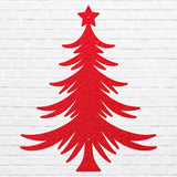 Christmas Tree Metal Wall Hanging, Holiday Wall Art, Christmas Tree Wall Art, Metal Artwork, Xmas Wall Decor, Laser Cut Metal Sign