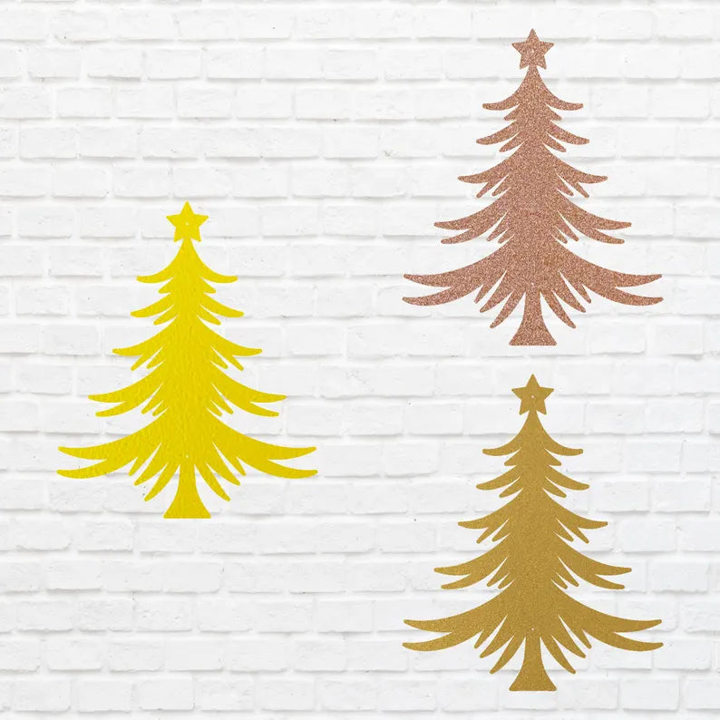Christmas Tree Metal Wall Hanging, Holiday Wall Art, Christmas Tree Wall Art, Metal Artwork, Xmas Wall Decor, Laser Cut Metal Sign