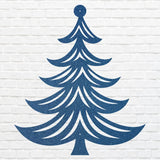 Christmas Tree Wall Art, Metal Artwork, Holiday Metal Wall Art, Xmas Wall Decor, Laser Cut Metal Sign, Wall Decoration