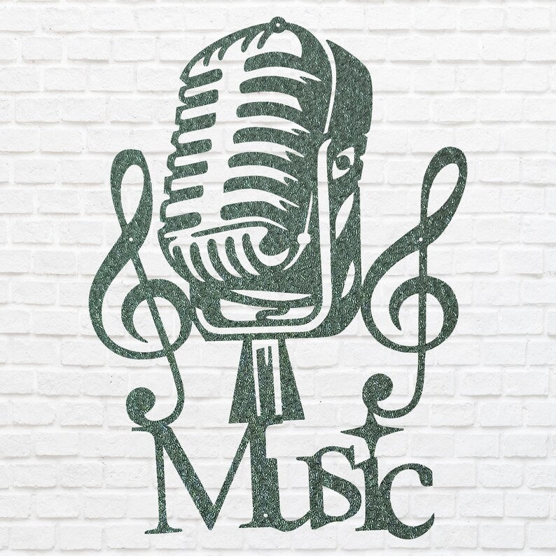 Music Metal Wall Art, Musician Wall Art, Music Metal Sign, Music Room Wall Art, Metal Artwork, Music Studio Art, Music Lover Gift
