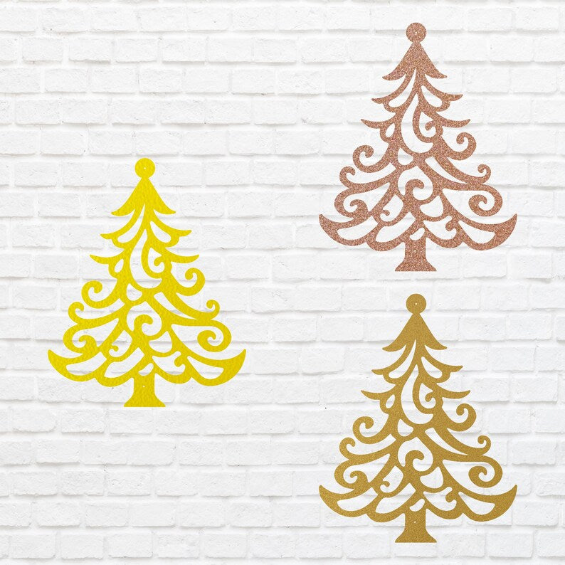 Christmas Tree Metal Artwork, Holiday Wall Art, Christmas Tree Decor, Metal Wall Hanging, Christmas Wall Decor, Laser Cut Metal Sign