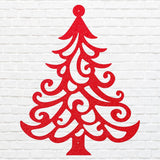 Christmas Tree Metal Artwork, Holiday Wall Art, Christmas Tree Decor, Metal Wall Hanging, Christmas Wall Decor, Laser Cut Metal Sign