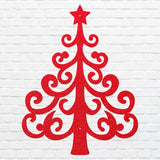 Metal Christmas Tree Wall Art, Holiday Wall Art, Christmas Tree Decor, Metal Wall Hanging, Christmas Wall Decor, Laser Cut Metal Sign