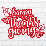 Happy Thanksgiving Metal Wall Art, Fall Thanksgiving Art, Laser Cut Happy Thanksgiving Sign, Autumn Wall Art, Thanksgiving Gift