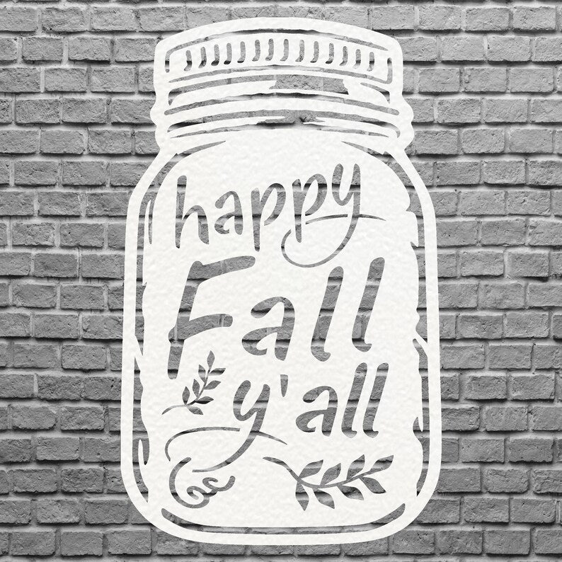 Happy Fall Yall Wall Art, Fall Metal Wall Art, Fall Home Decor, Laser Cut Happy Fall Yall Sign, Housewarming Gift